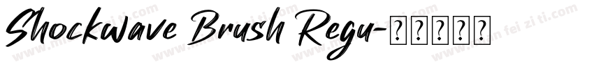 Shockwave Brush Regu字体转换